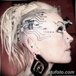 фото Тату в стиле Киберпанк 15.12.2018 №160 - Cyberpunk tattoo - tatufoto.com